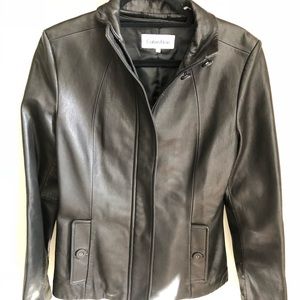 Black Leather Jacket - 100% Leather